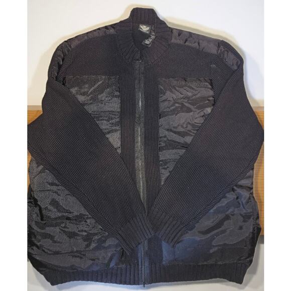 Harley Davidson Men's Overlay Heavyweight Zipper Sweater Jacket/Coat Size 3XL - Picture 1 of 11